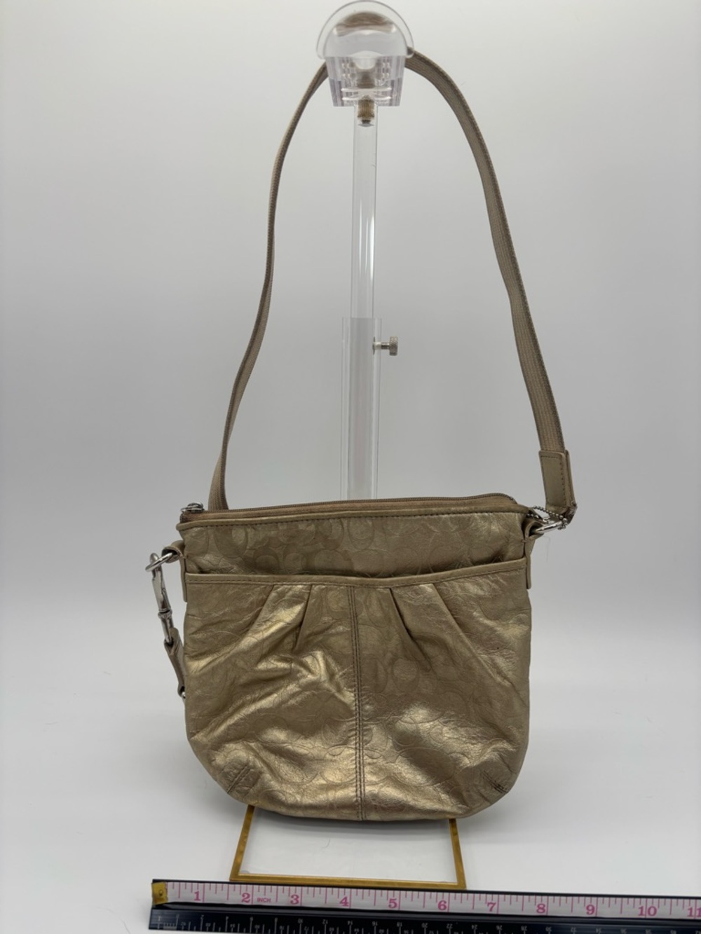 Coach Gold Crossbody Shoulder Bag - Women